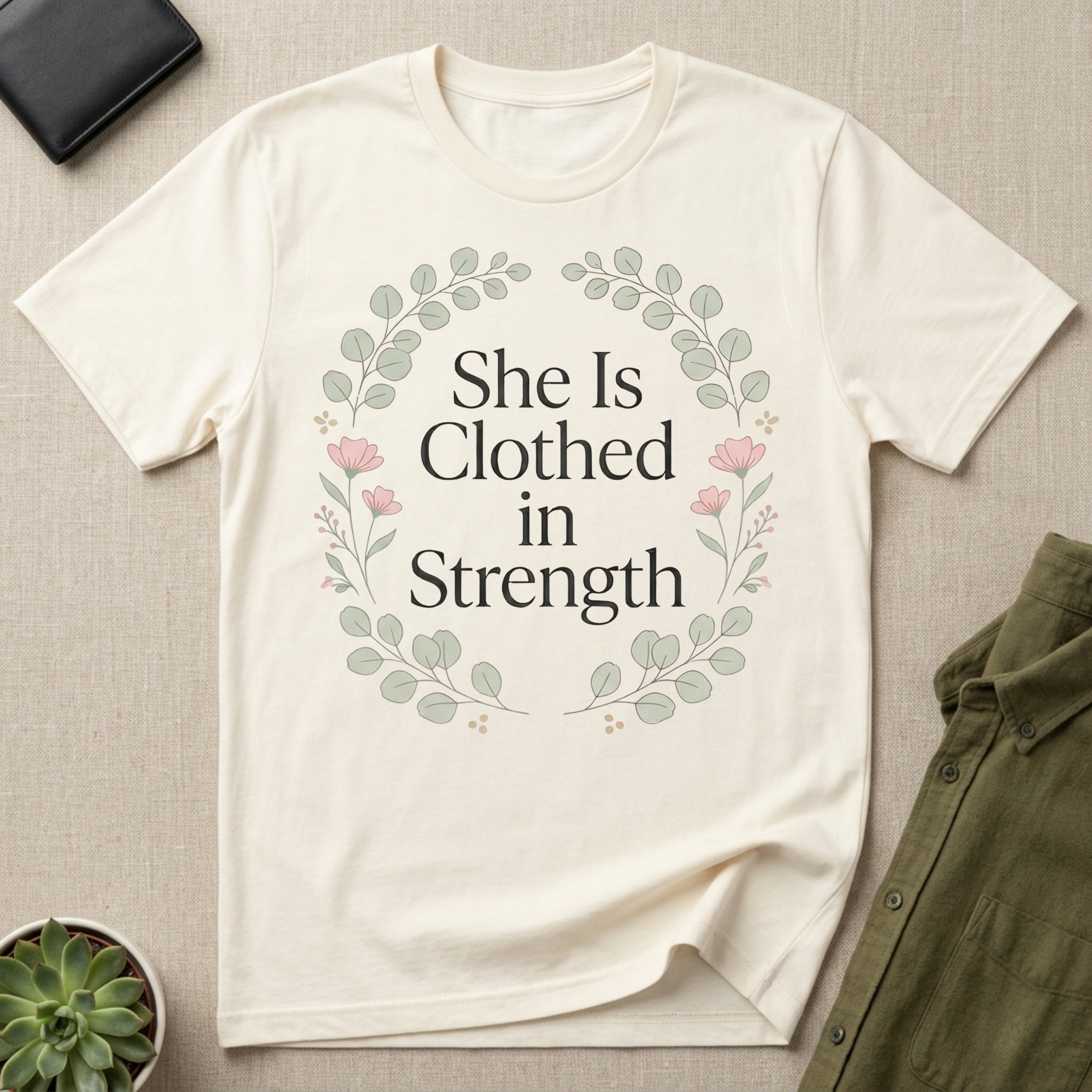 She Is Clothed in Strength Shirt