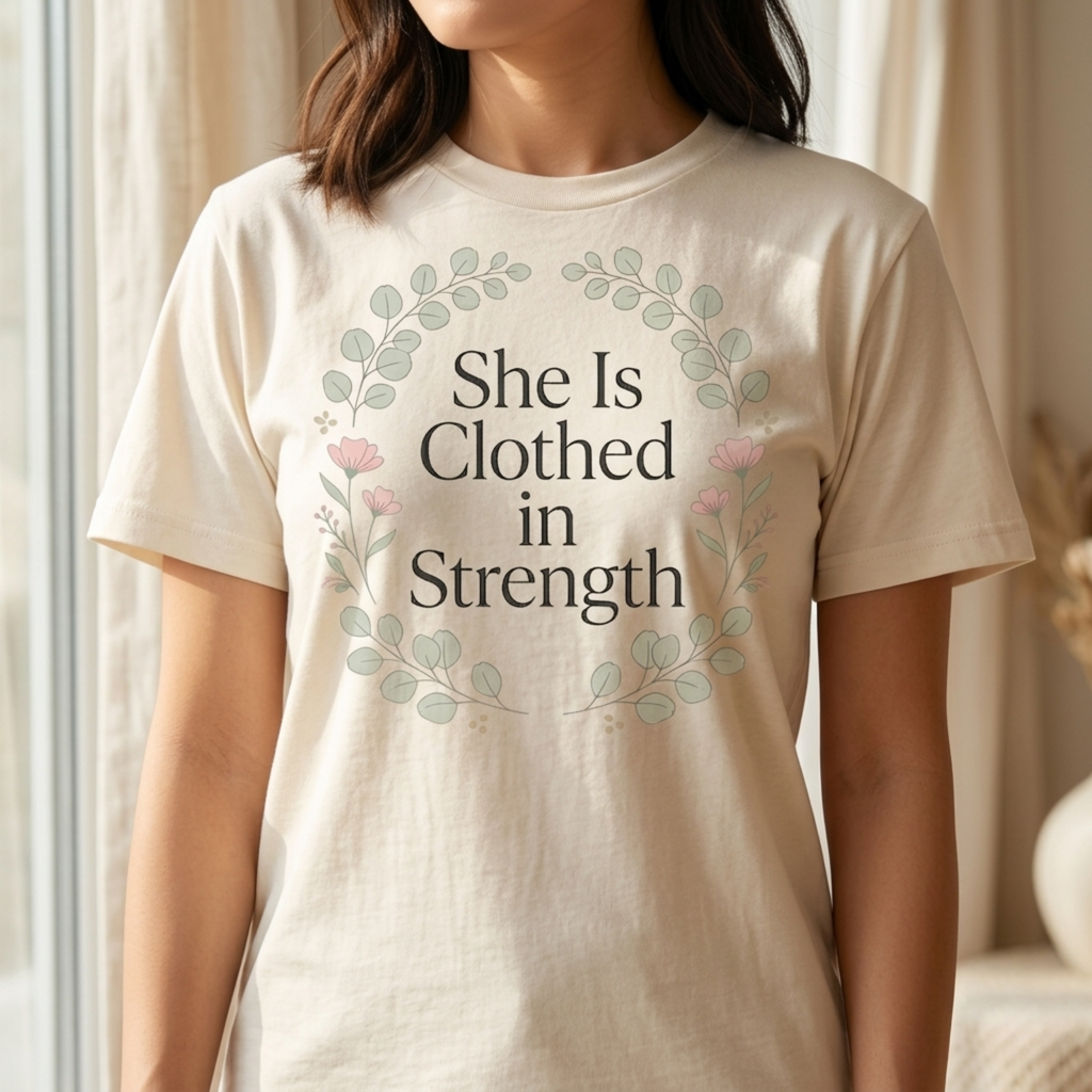 She Is Clothed in Strength Shirt