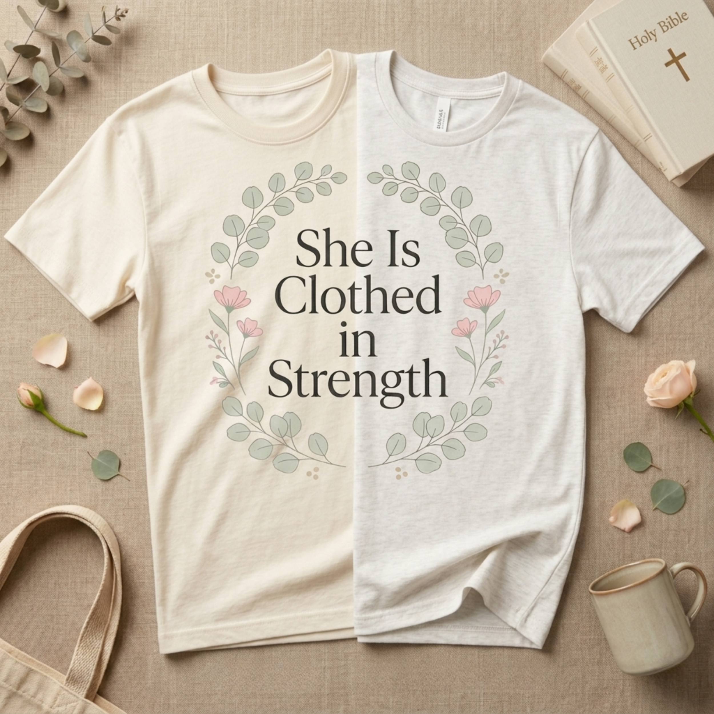 She Is Clothed in Strength Shirt