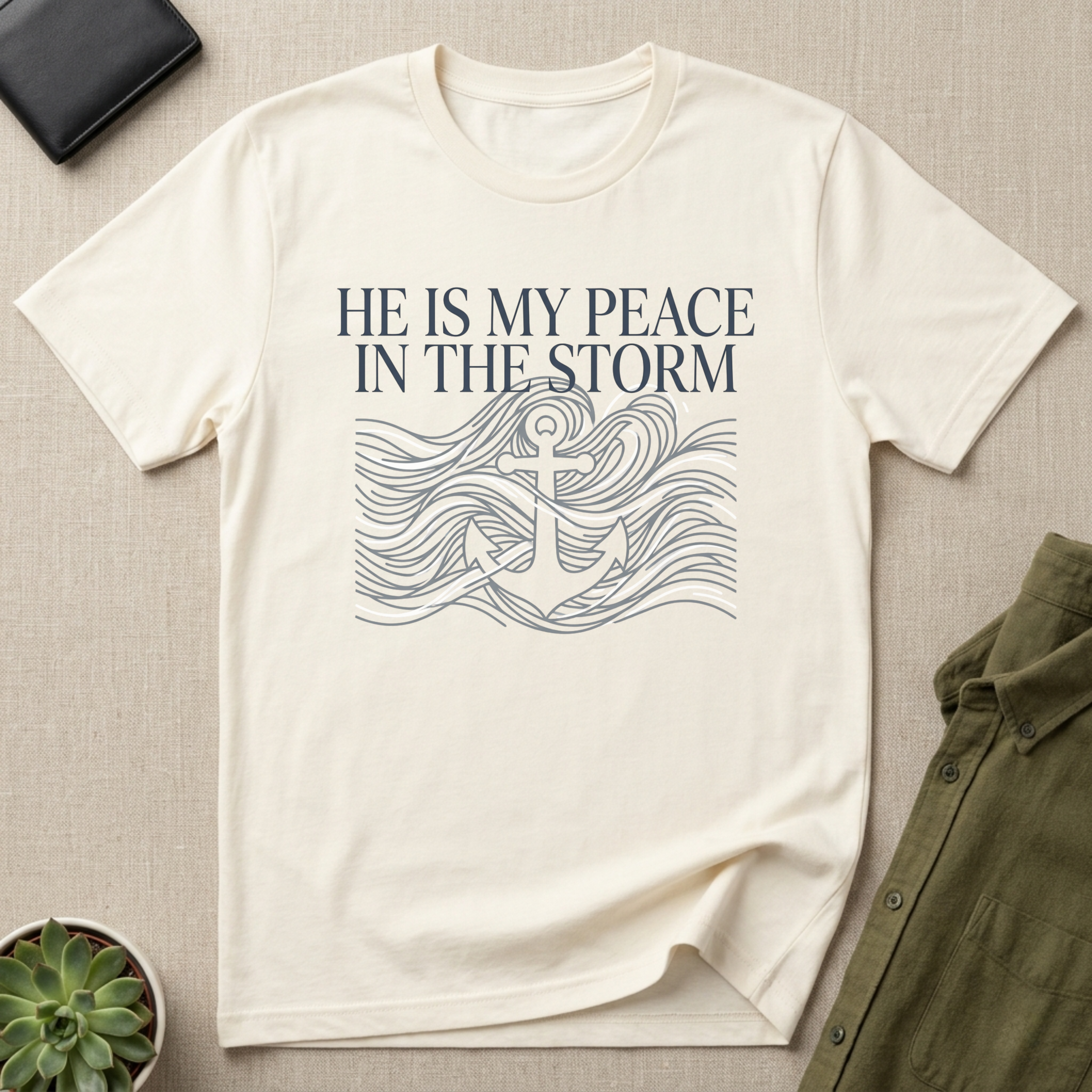He Is My Peace In The Storm Christian T-Shirt