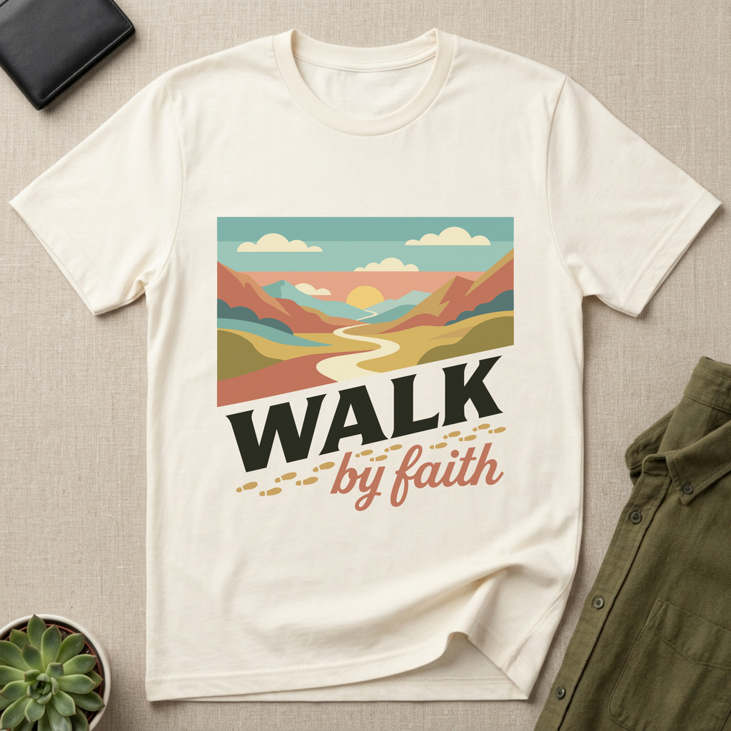 Walk By Faith Christian T-Shirt