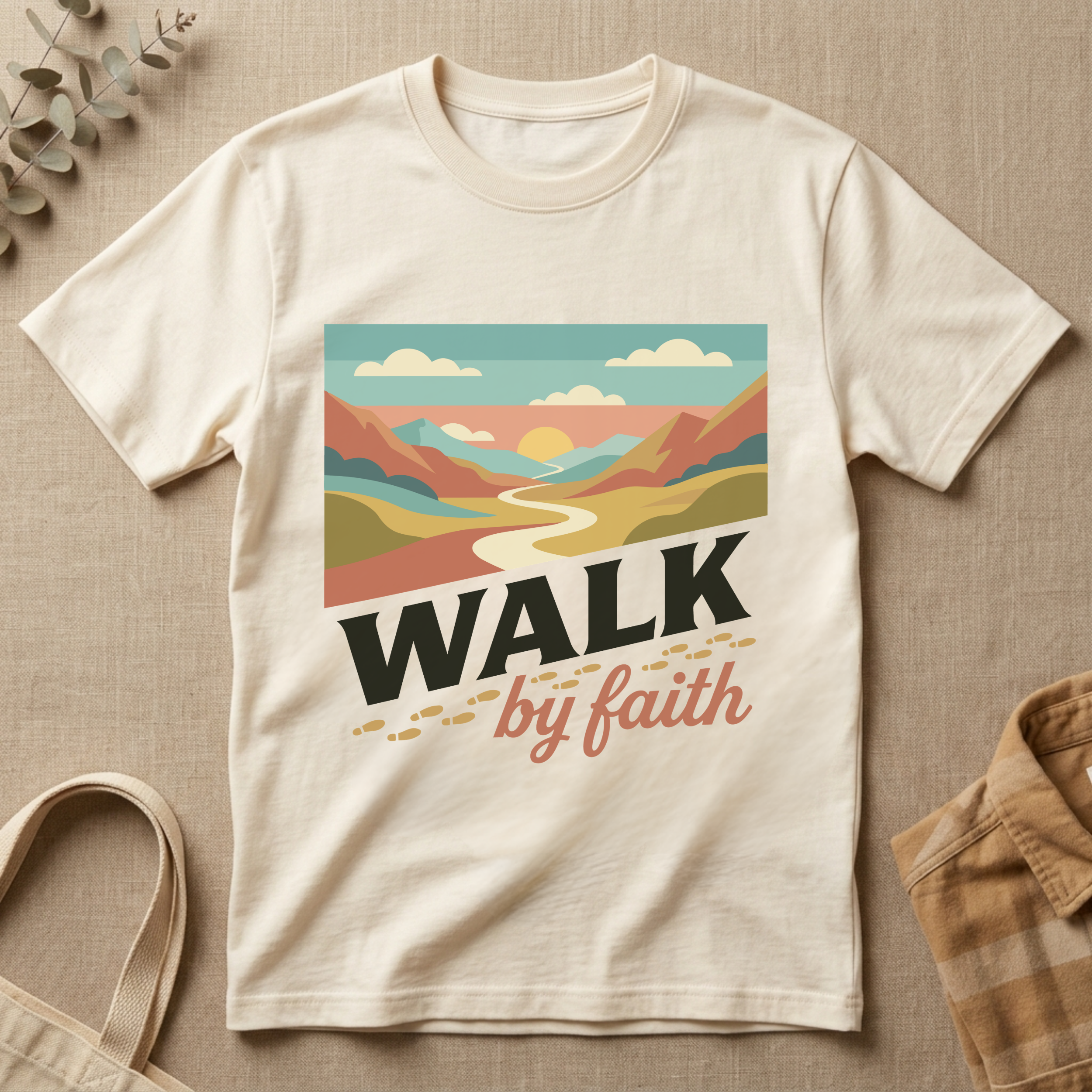 Walk By Faith Christian T-Shirt