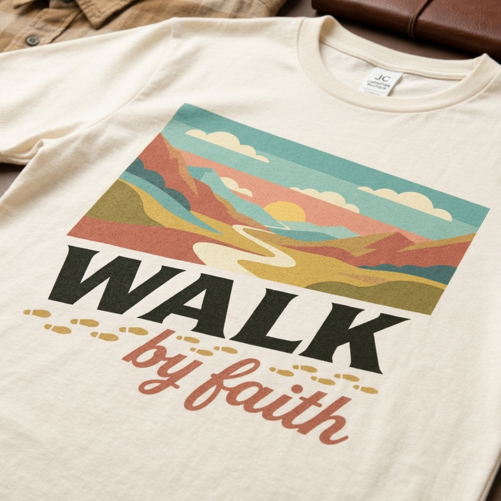 Walk By Faith Christian T-Shirt