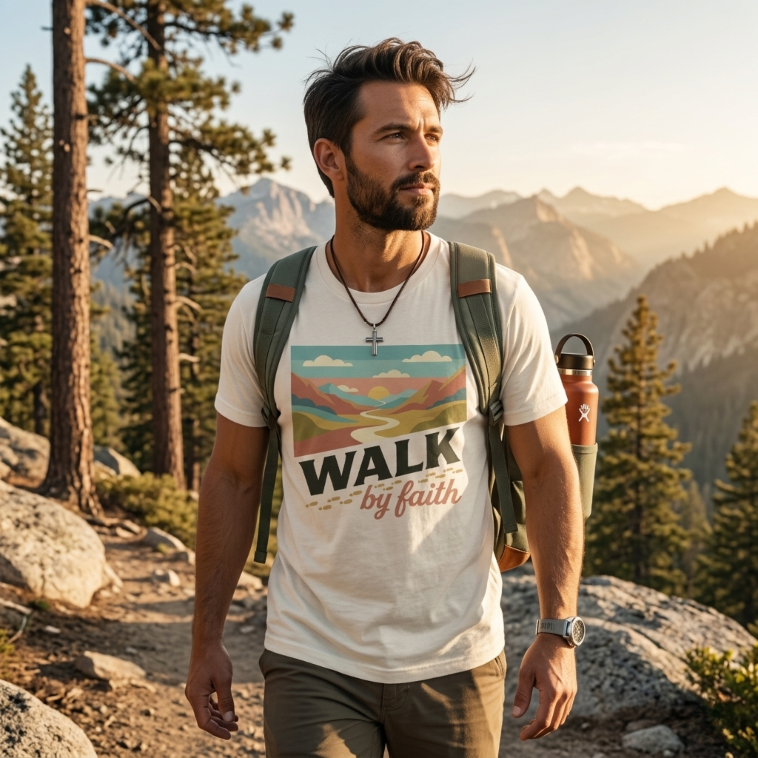 Walk By Faith Christian T-Shirt