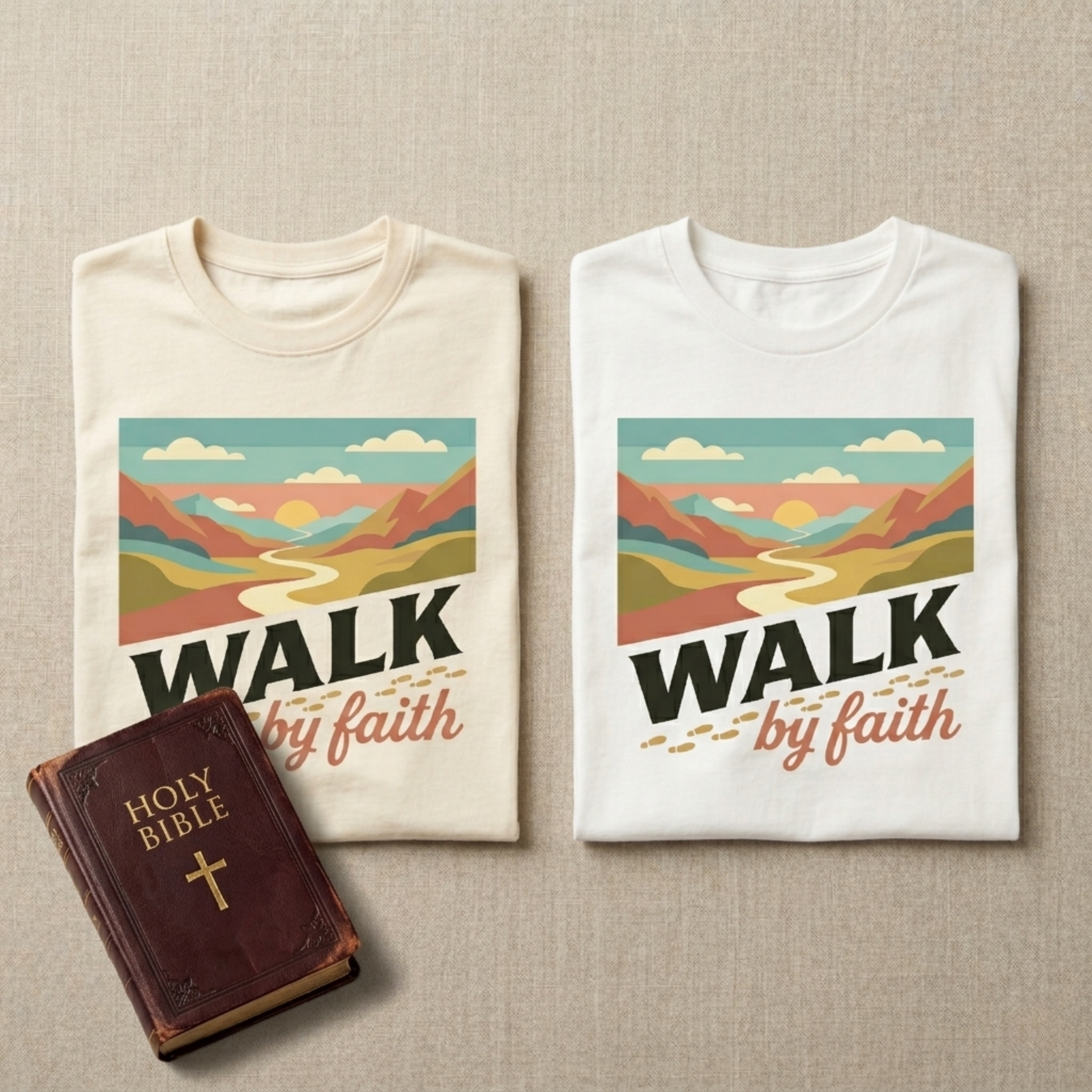 Walk By Faith Christian T-Shirt