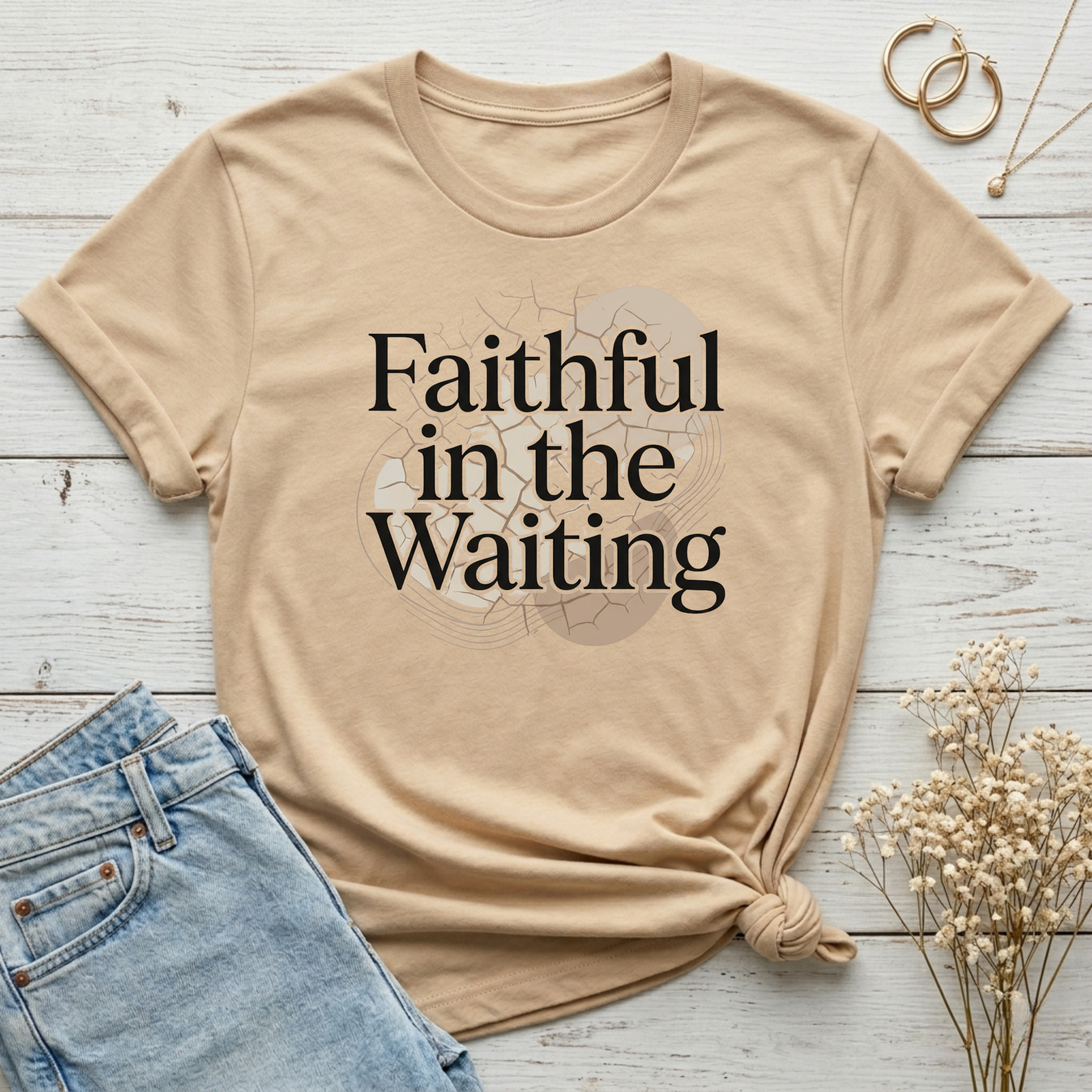 Faithful In The Waiting Christian T-Shirt