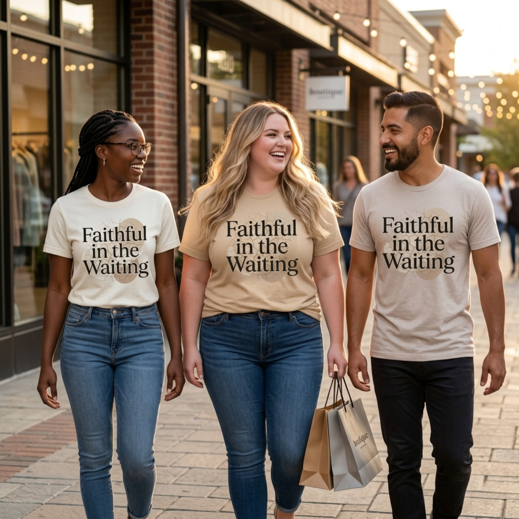 Faithful In The Waiting Christian T-Shirt