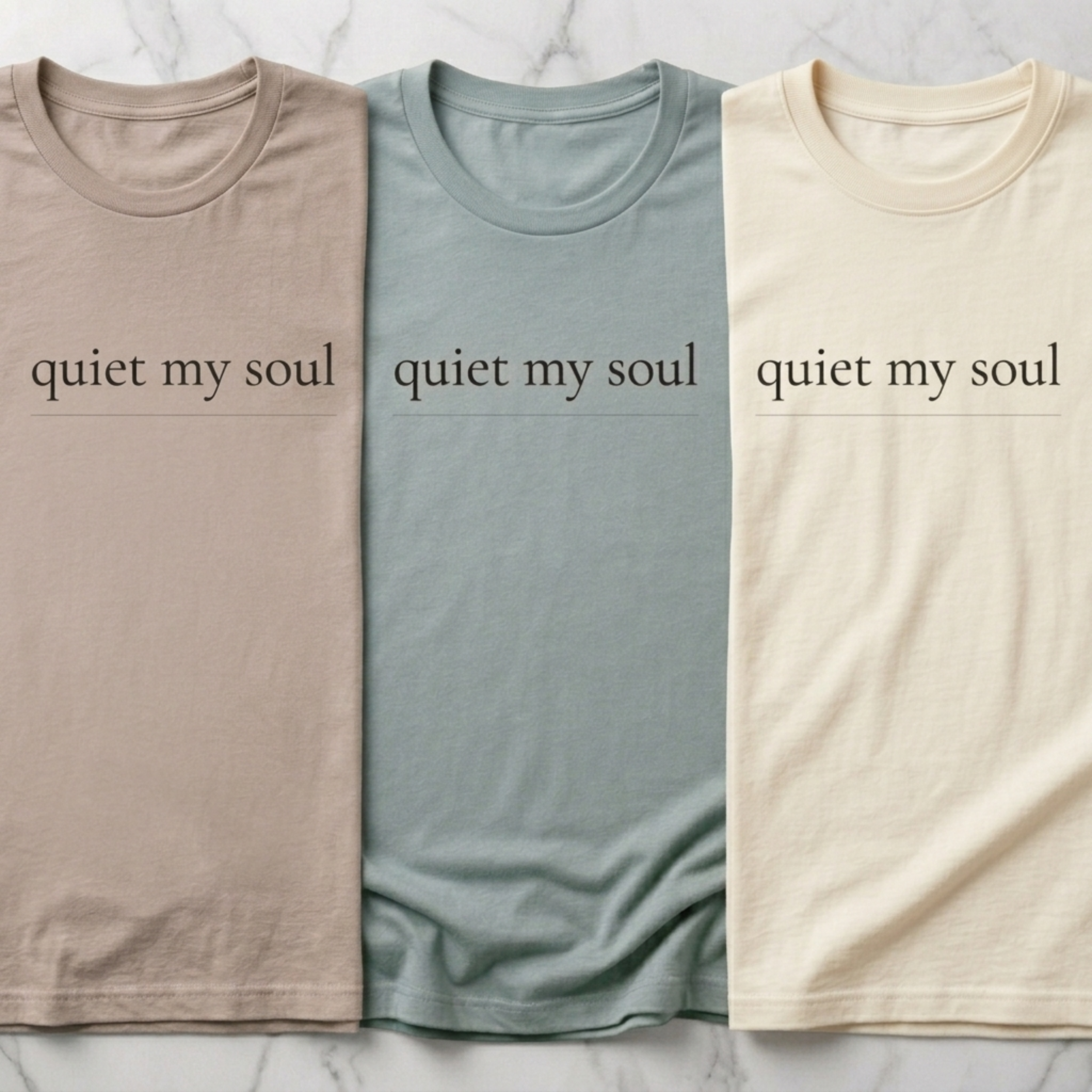 Quiet My Soul Shirt Minimalist Christian T-Shirt