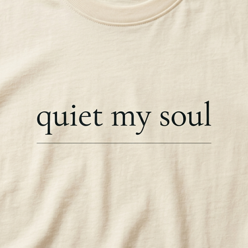 Quiet My Soul Shirt Minimalist Christian T-Shirt