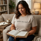Quiet My Soul Shirt Minimalist Christian T-Shirt