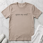 Quiet My Soul Shirt Minimalist Christian T-Shirt