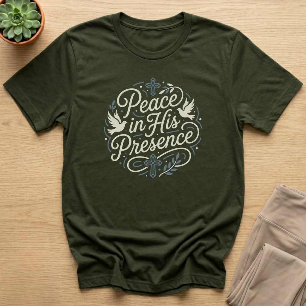 Peace in His Presence Christian T-Shirt