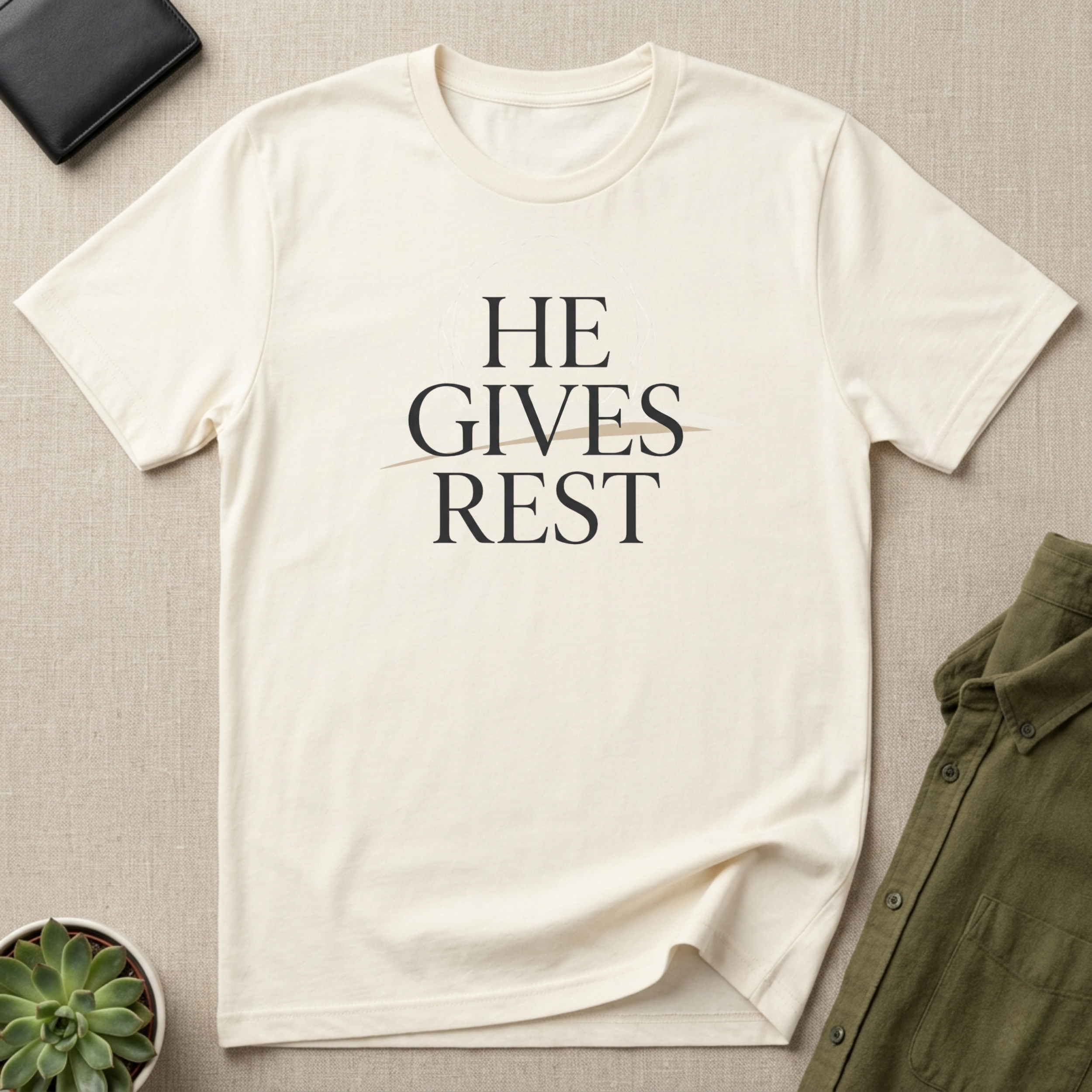 He Gives Rest Christian Shirt