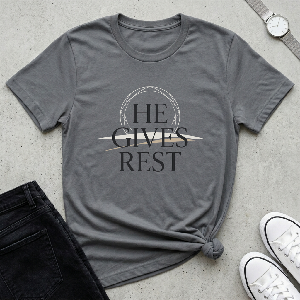 He Gives Rest Christian Shirt