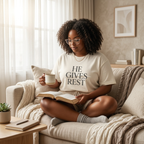 He Gives Rest Christian Shirt