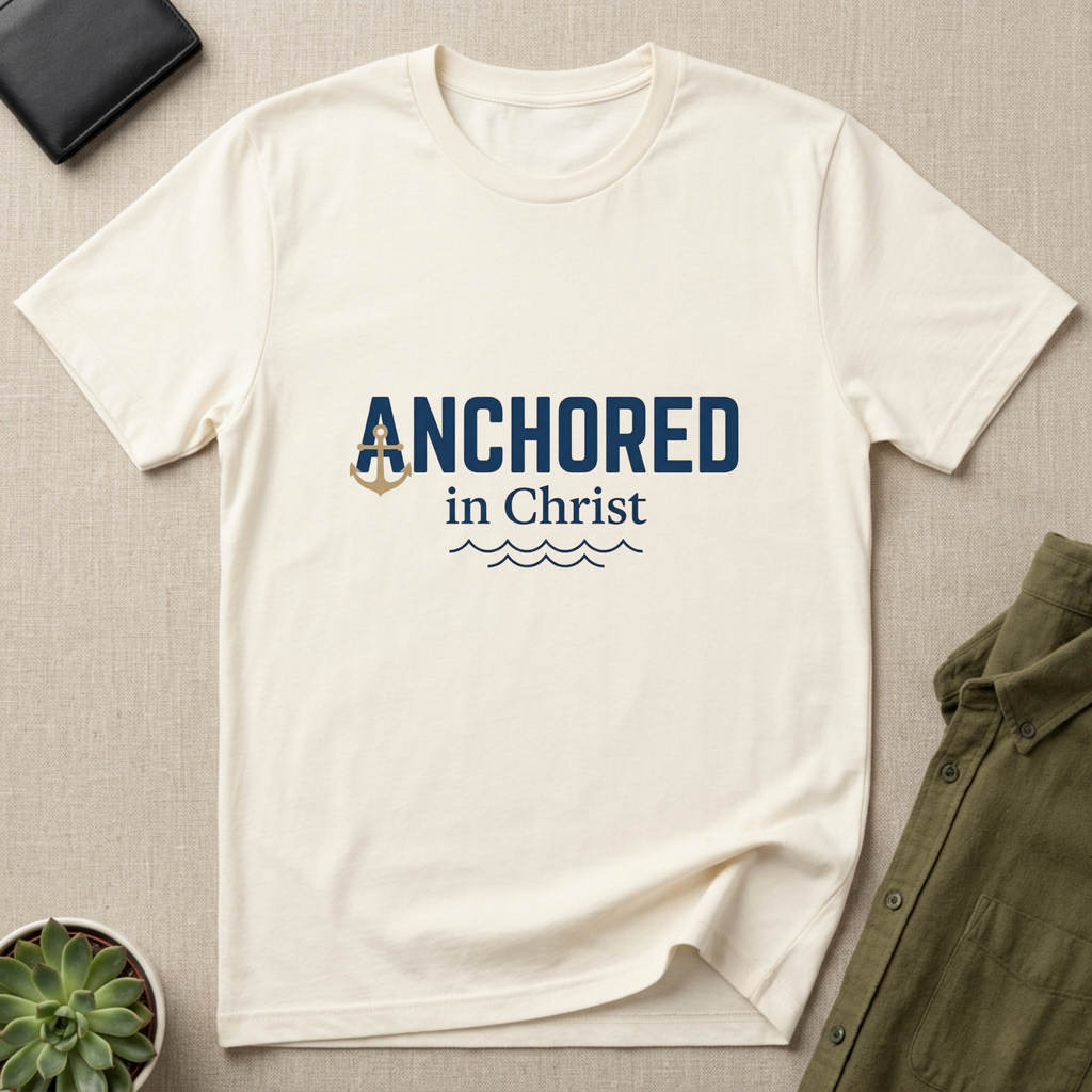 Anchored in Christ Christian Shirt