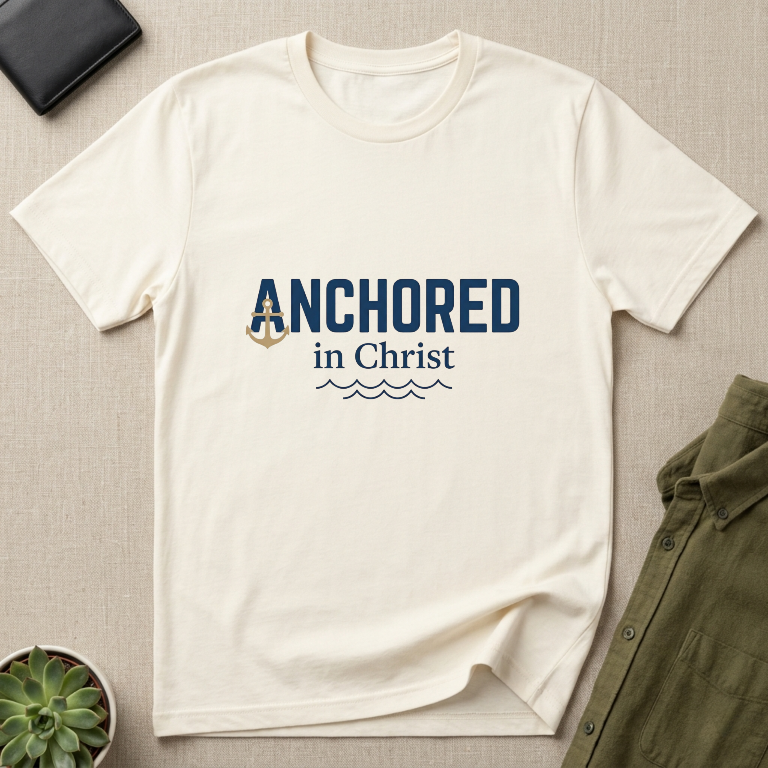 Anchored in Christ Christian Shirt