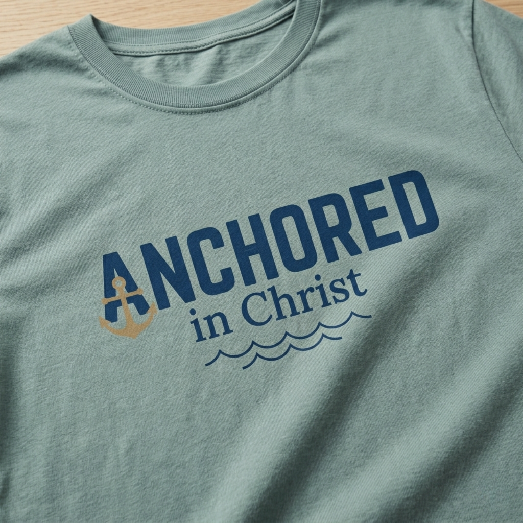 Anchored in Christ Christian Shirt