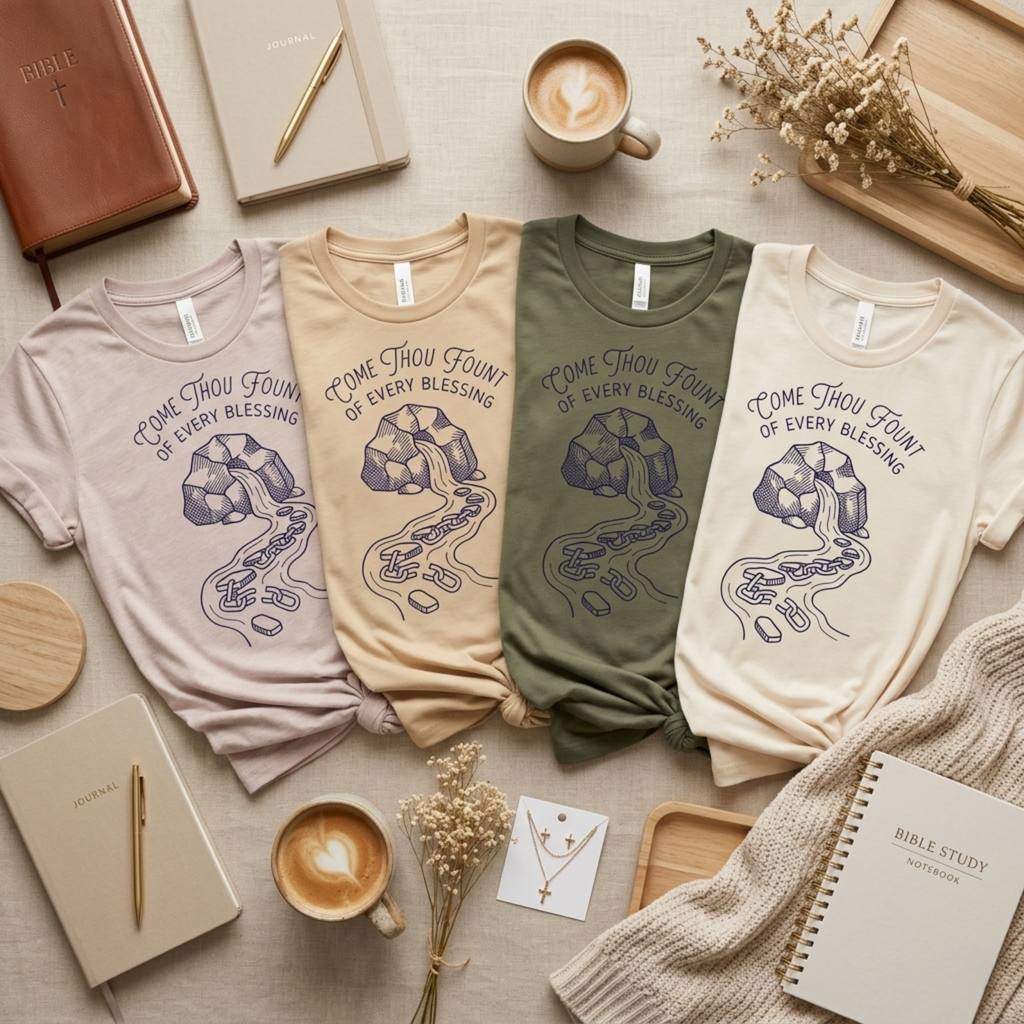 Come Thou Fount Christian Hymn Shirt
