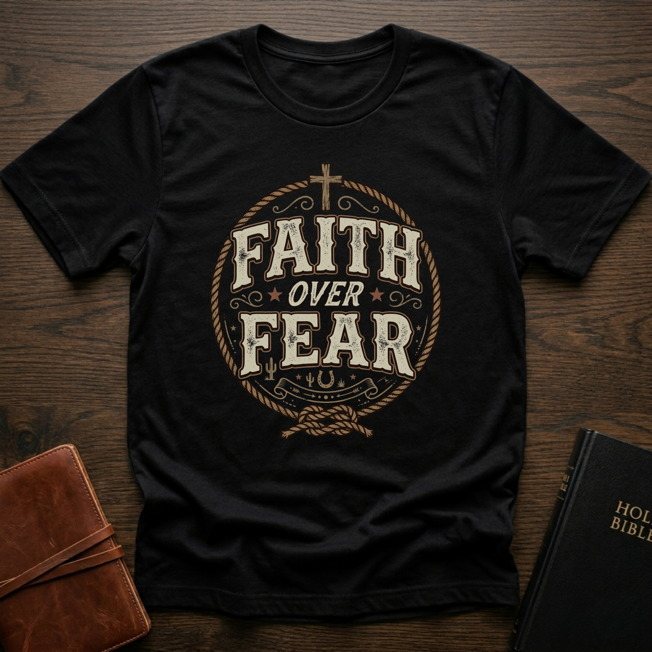 Faith Over Fear Christian T-Shirt