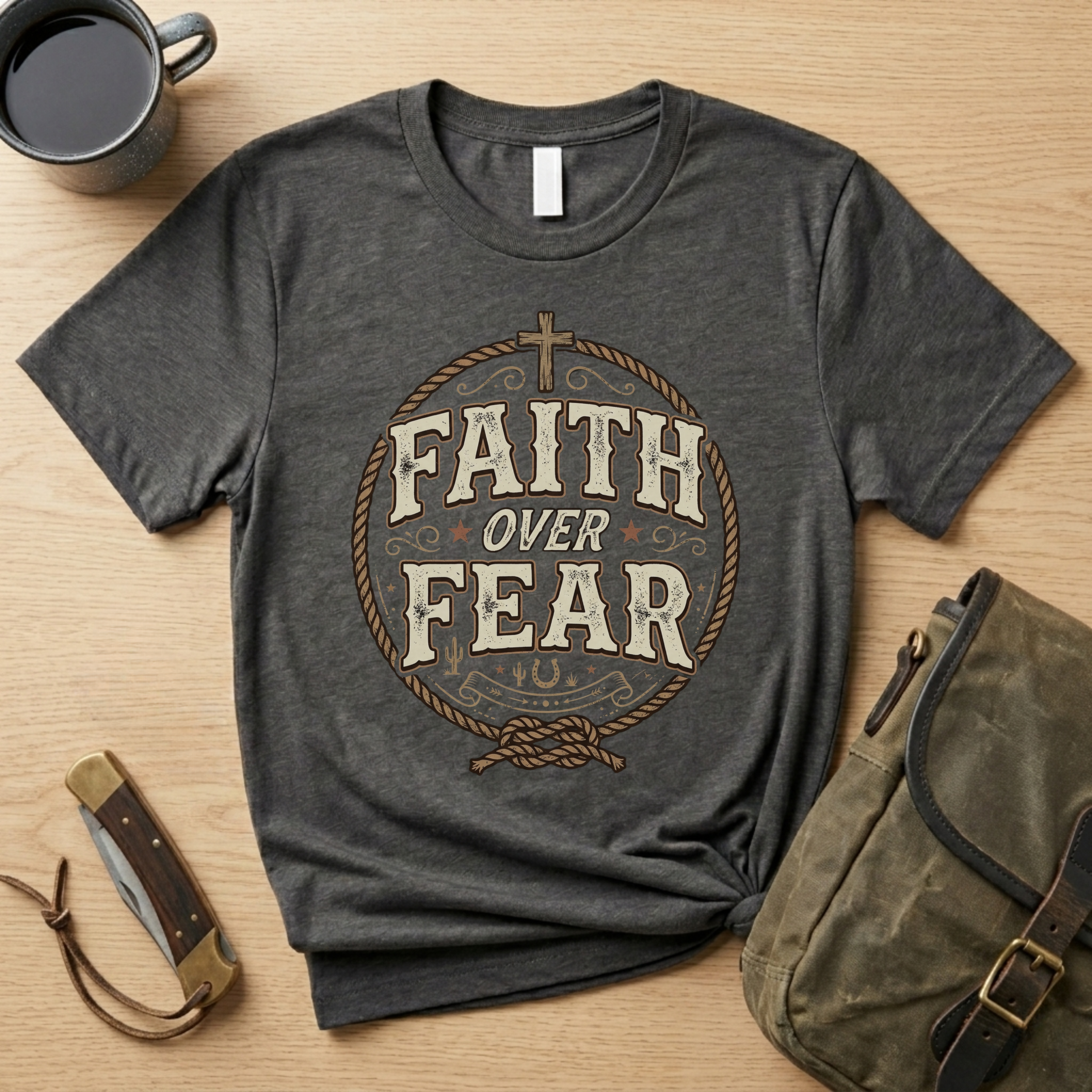 Faith Over Fear Christian T-Shirt