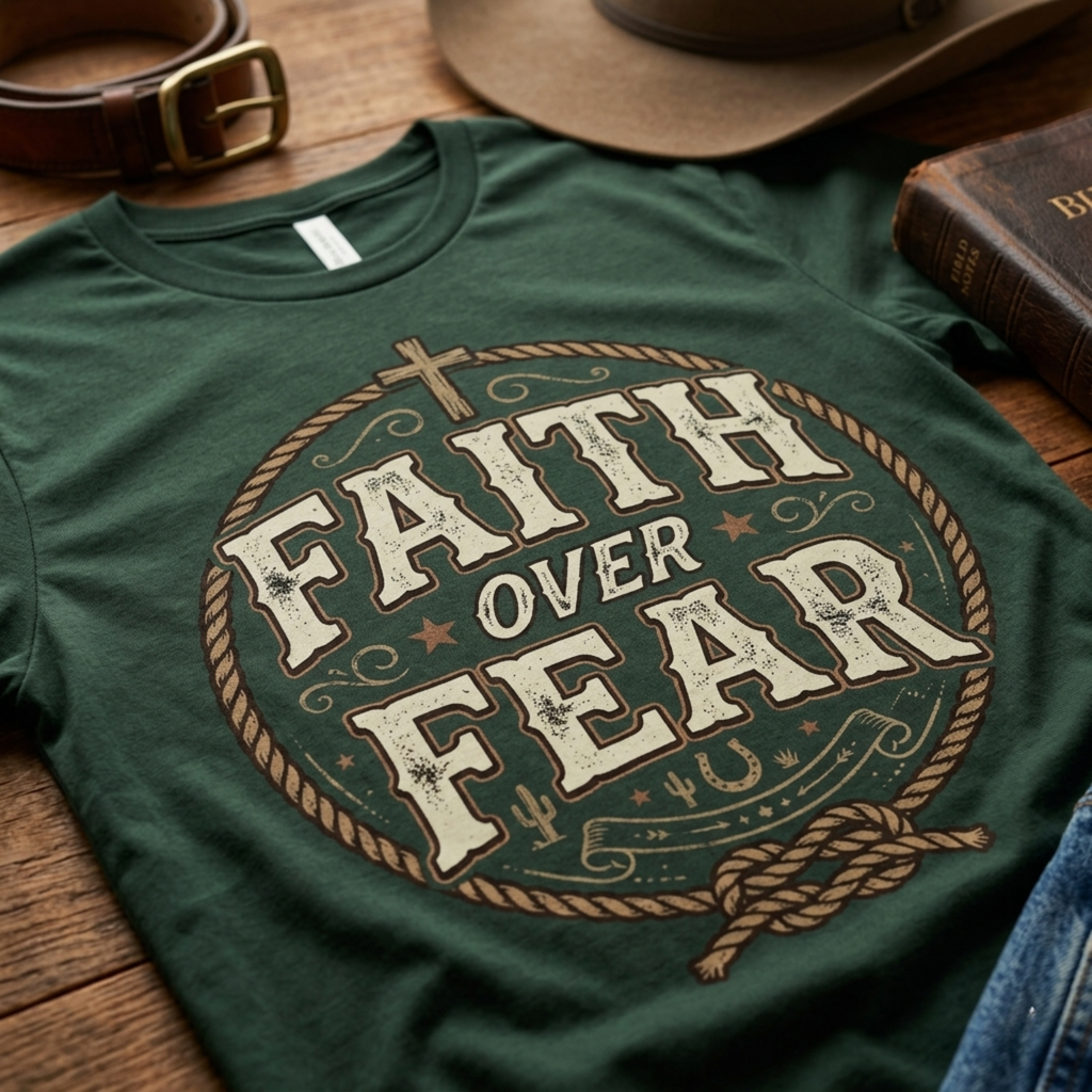 Faith Over Fear Christian T-Shirt