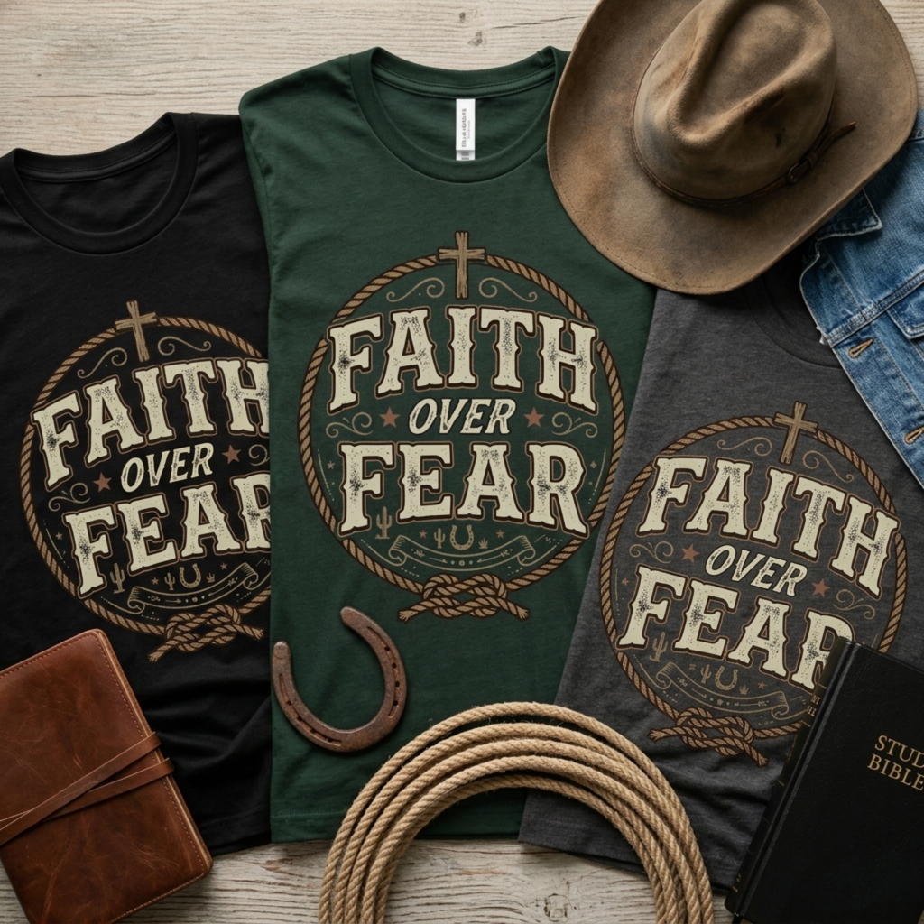 Faith Over Fear Christian T-Shirt