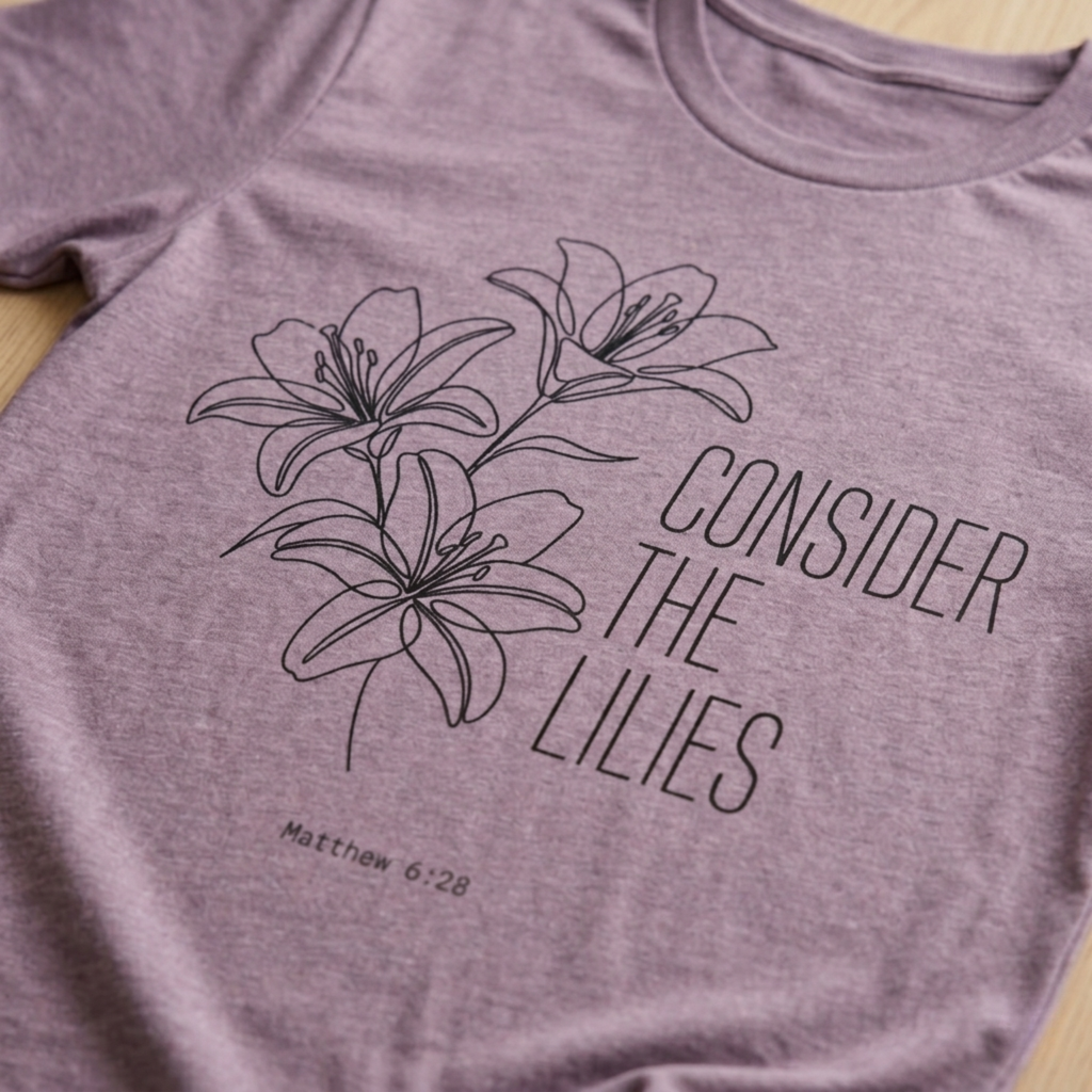 Consider the Lilies Christian Shirt