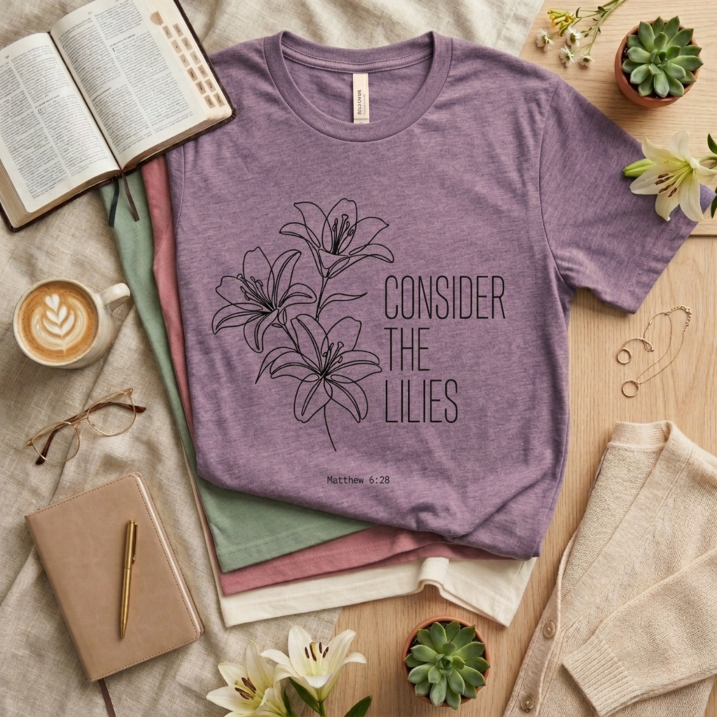 Consider the Lilies Christian Shirt