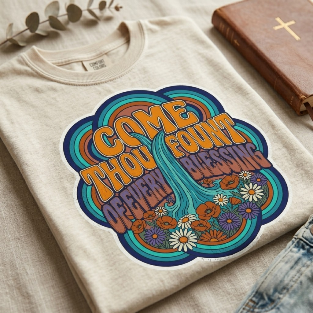 Comfort Colors Come Thou Fount Christian T-Shirt