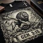 Genesis 3:15 Lion & Serpent Christian T-Shirt