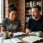 Be Watchful & Pray Coffee Helps T-Shirt