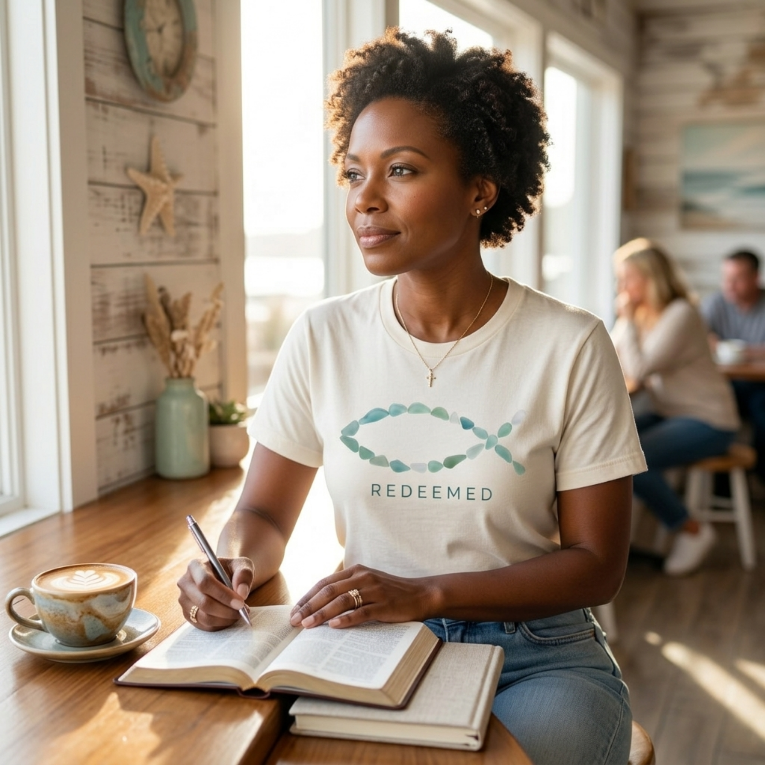 Redeemed Sea Glass Christian Shirt