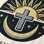 Christian Cross & Moon Faith T-Shirt