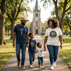 Christian Cross & Moon Faith T-Shirt