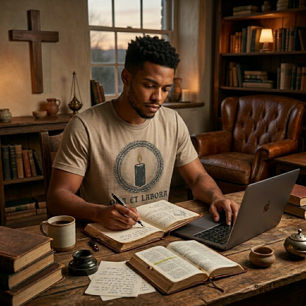 Ora Et Labora Christian Shirt