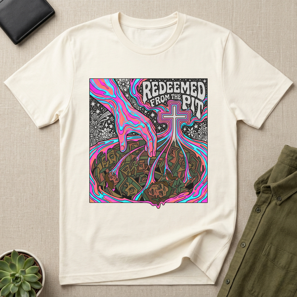 Redeemed From The Pit Psychedlic T-Shirt