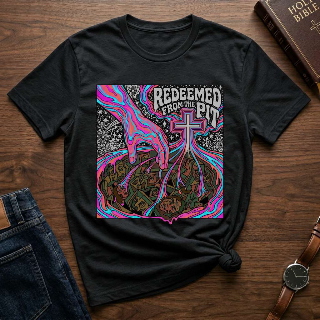 Redeemed From The Pit Psychedlic T-Shirt