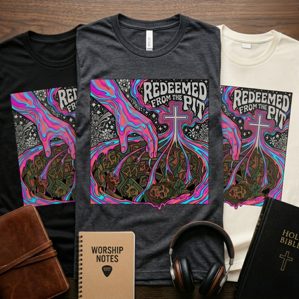 Redeemed From The Pit Psychedlic T-Shirt
