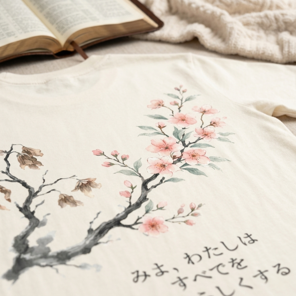 Made New in Christ Cherry Blossom T-Shirt