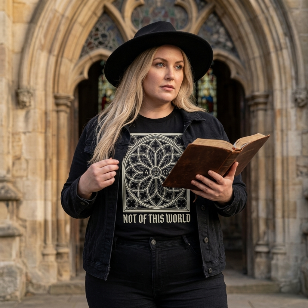 Not Of This World Christian Gothic T-Shirt