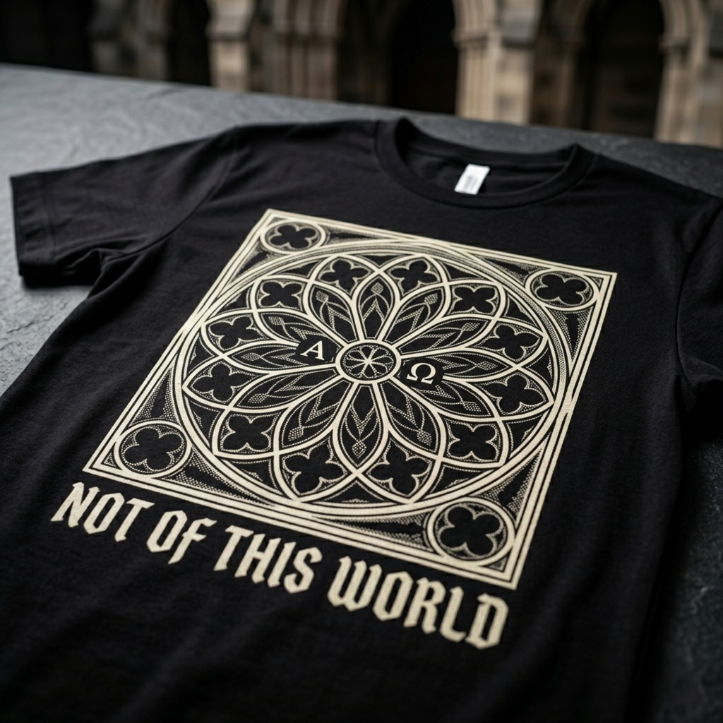 Not Of This World Christian Gothic T-Shirt