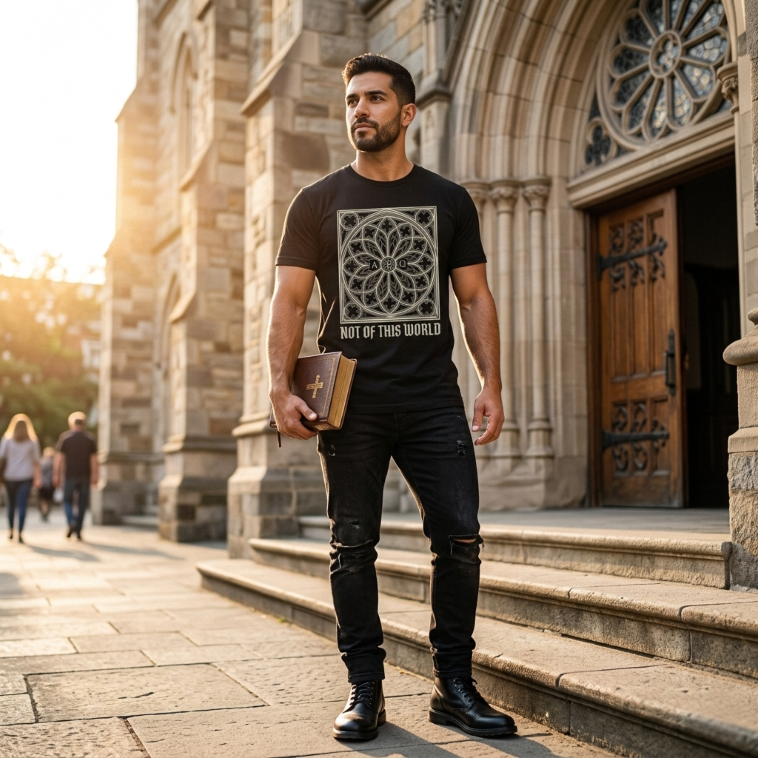Not Of This World Christian Gothic T-Shirt