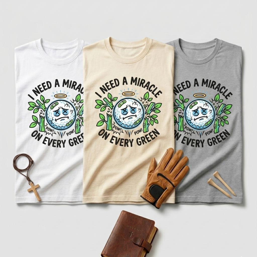 I Need A Miracle On Every Green Golf Shirt