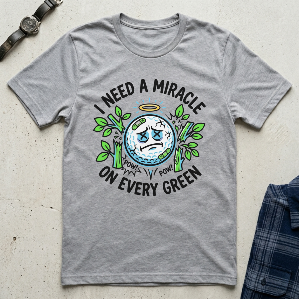 I Need A Miracle On Every Green Golf Shirt