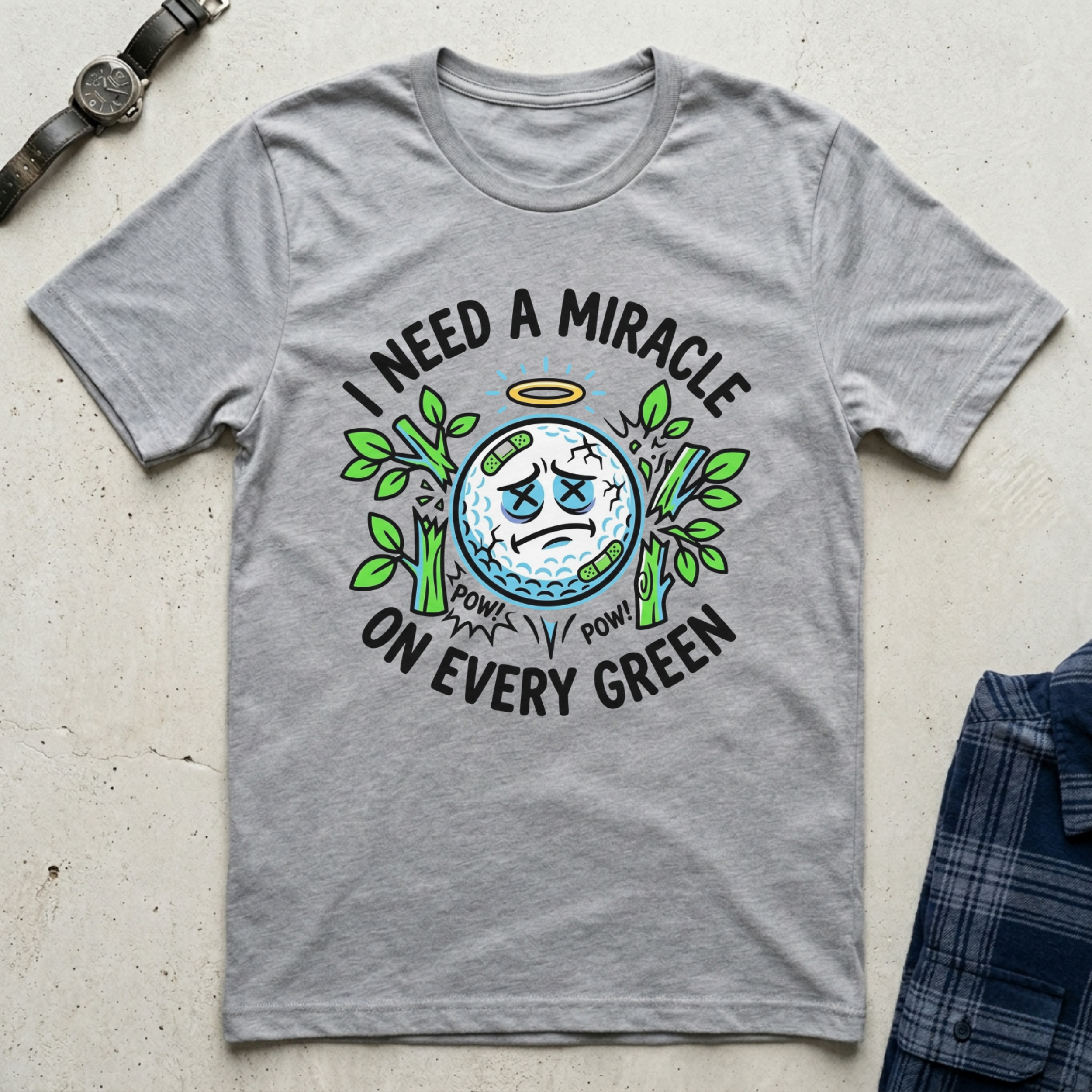 I Need A Miracle On Every Green Golf Shirt