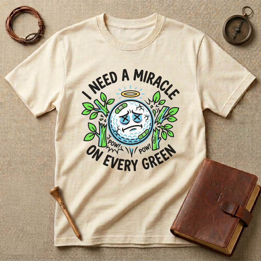 I Need A Miracle On Every Green Golf Shirt
