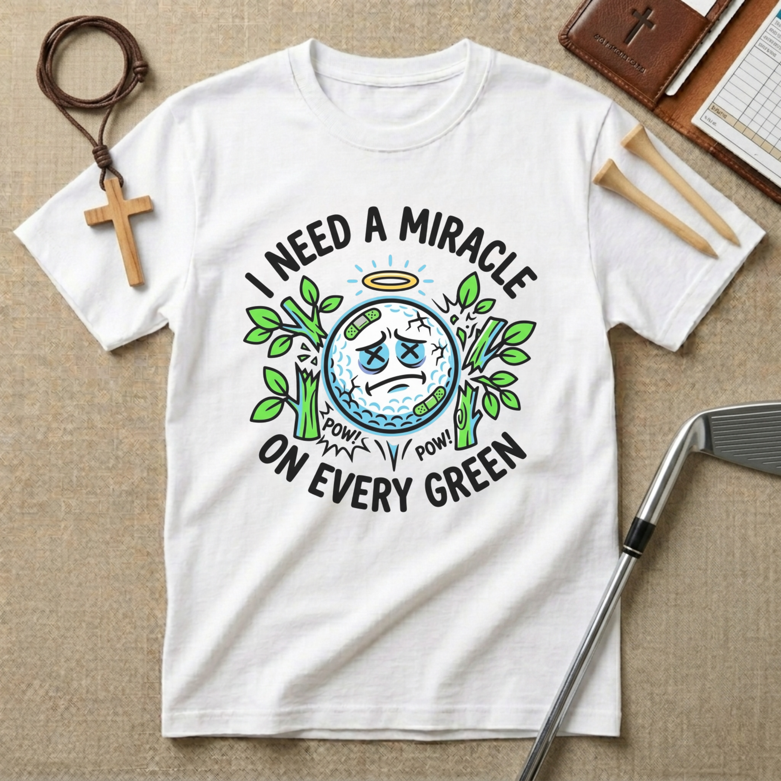 I Need A Miracle On Every Green Golf Shirt