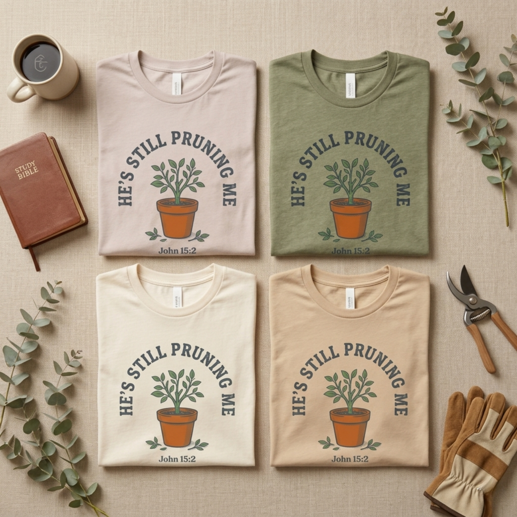 He’s Still Pruning Me Shirt – John 15:2 Christian T-Shirt