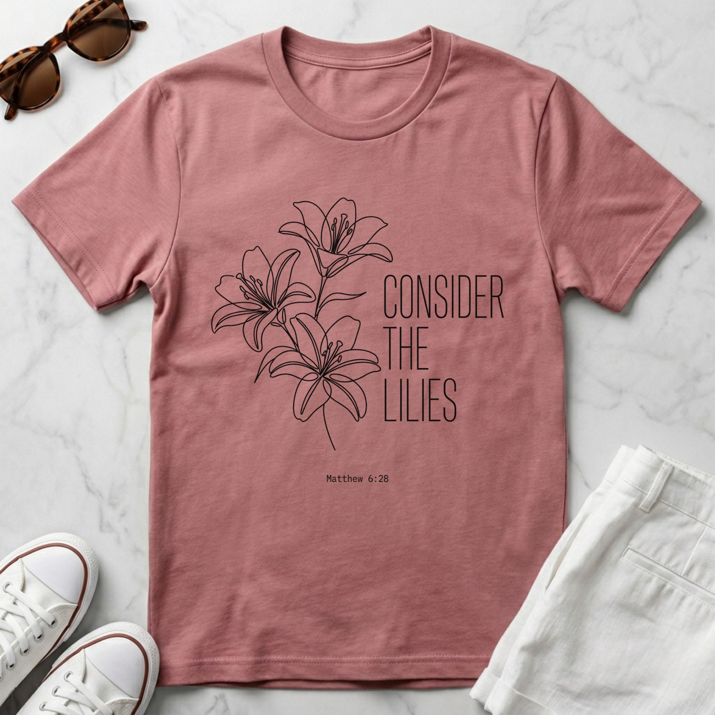 Consider the Lilies Christian Shirt